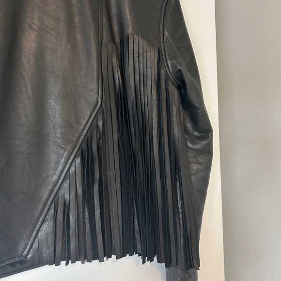 RTA Leather Jacket with fringe - Picture 4 of 8